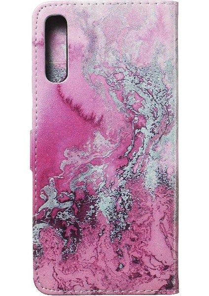 YH Mall Samsung Galaxy A70 Için Flip Case Kart Yuvaları Tutucu Mermer Desen Manyetik (Yurt Dışından)