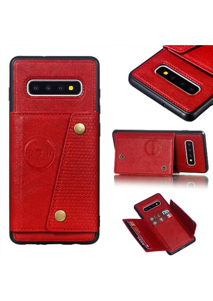 Cüzdan Kılıf Samsung Galaxy S10 Artı Kickstand Kart Tutucu Darbeye (Yurt Dışından)