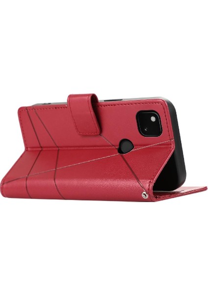 Google Piksel 4A Kickstand Üç Kart Yuvaları Darbeye Şok Için Flip Case (Yurt Dışından) indirimleri