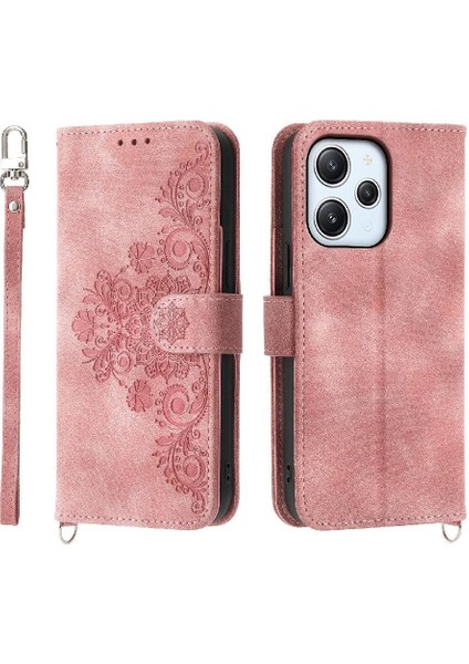 Xiaomi Redmi Için Flip Case 12 4g Bileklik Kabartmalı Darbeye Çoklu (Yurt Dışından)