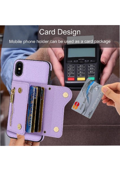 IPhone Xs Max Mini Sırt Çantası Uzun Kayış Kart Yuvaları Hafif (Yurt Dışından) indirimleri