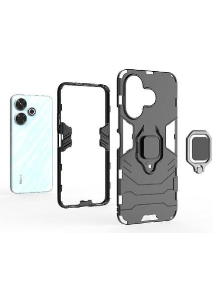Xiaomi Redmi Için Kılıf 13 4g Askeri Damla Koruma 360&DEG; Dönen Halka (Yurt Dışından) fiyatları