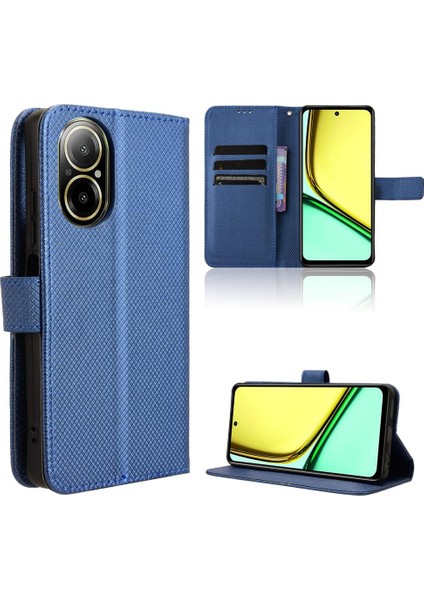 Realme C67 4g Manyetik Cüzdan Kart Tutucu Kapak Kickstand Için Kılıf (Yurt Dışından)