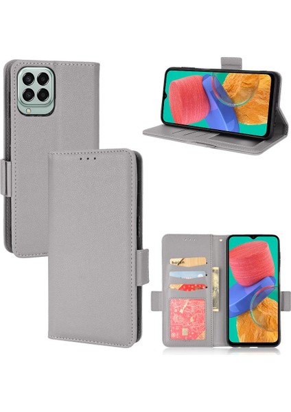 Samsung Galaxy M33 5g Için Kılıf Cüzdan Pu Deri Kart Yuvaları Tutucu Yan (Yurt Dışından)