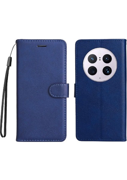 YH Mall Kart Yuvası Cüzdan ile Huawei Mate 50 Pro Klasik Düz Renk Için Flip Case (Yurt Dışından)