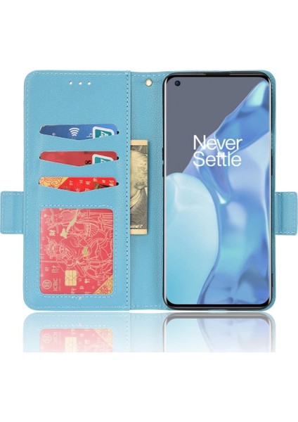 Oneplus 9 Için Kılıf Pro Yan Toka Cüzdan Pu Deri Manyetik Kart Yuvaları (Yurt Dışından)