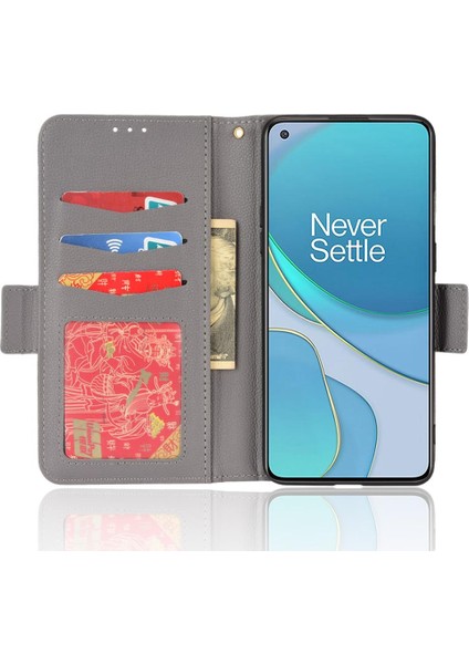 Oneplus 8t Manyetik Cüzdan Yan Toka Pu Deri Kart Yuvaları Için Kılıf (Yurt Dışından) fiyatları