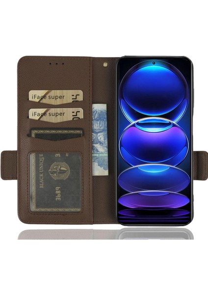 Xiaomi Poco X5 Pu Deri Manyetik Yan Toka Cüzdan Kart Yuvaları (Yurt Dışından) modelleri