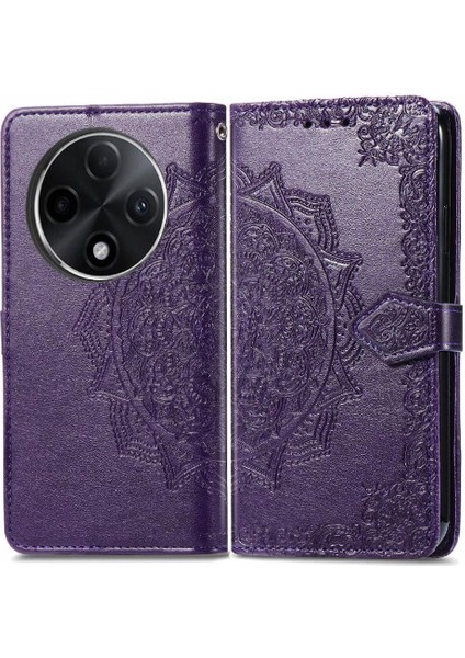 YH Mall Oppo A3 Pro Için Flip Case Basit Iş Darbeye Kapak Kapak Deri (Yurt Dışından)