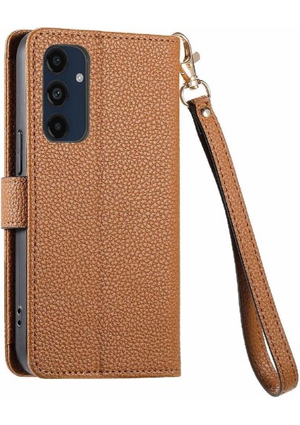 Samsung Galaxy M55 Fermuar Aşk Deri Kılıf Cüzdan Için Flip Case (Yurt Dışından)