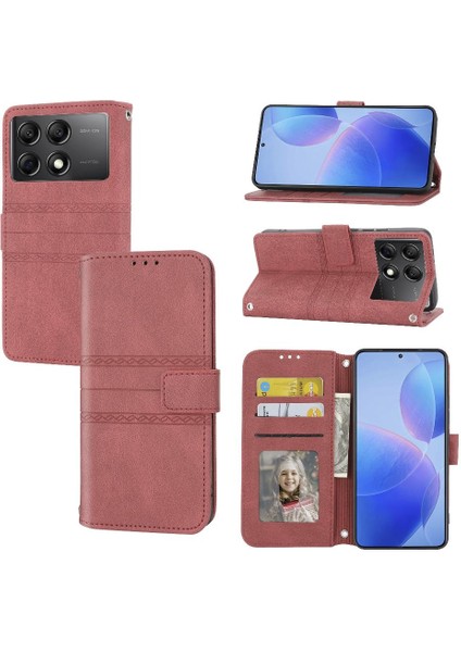 Xiaomi Poco X6 Için Flip Case Cüzdan Kılıf Darbeye Koruyucu Kickstand (Yurt Dışından)