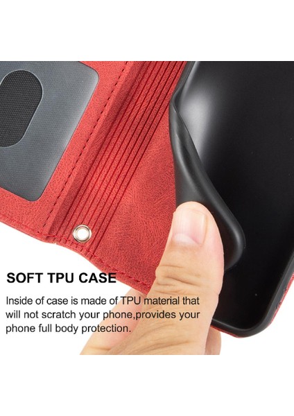 Xiaomi Poco X6 Için Flip Case Cüzdan Kılıf Darbeye Koruyucu Kickstand (Yurt Dışından)