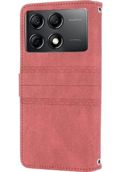 Xiaomi Poco X6 Için Flip Case Cüzdan Kılıf Darbeye Koruyucu Kickstand (Yurt Dışından)