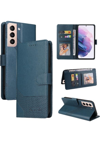Samsung Galaxy S21 Artı Kickstand Premium Deri Üç Için Flip Case (Yurt Dışından)