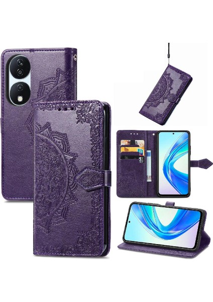 Onur X7B Için Flip Case Basit Iş Zarif Desen Kapak Kılıfı (Yurt Dışından)