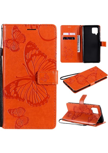 Samsung Galaxy Case 5g Flip Kickstand Darbeye Kapak Pu Deri (Yurt Dışından)