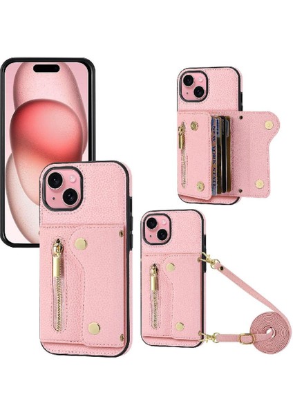 IPhone 15 Için Kılıf Hafif Kart Yuvaları Mini Sırt Çantası Büyük Kapasiteli (Yurt Dışından)