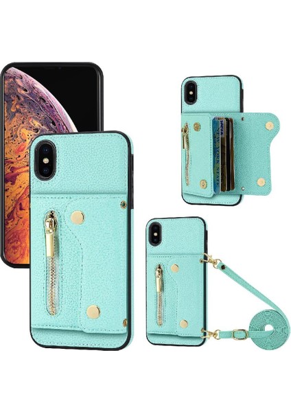 IPhone Xs Max Mini Sırt Çantası Uzun Kayış Kart Yuvaları Hafif (Yurt Dışından)