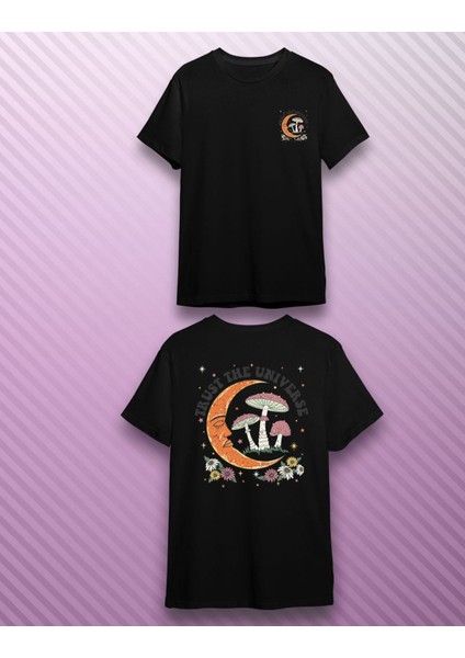 Moda Tişört Sırt Baskılı Unisex TIŞÖRT/%100 Pamuk Dtf Baskılı T Shirt