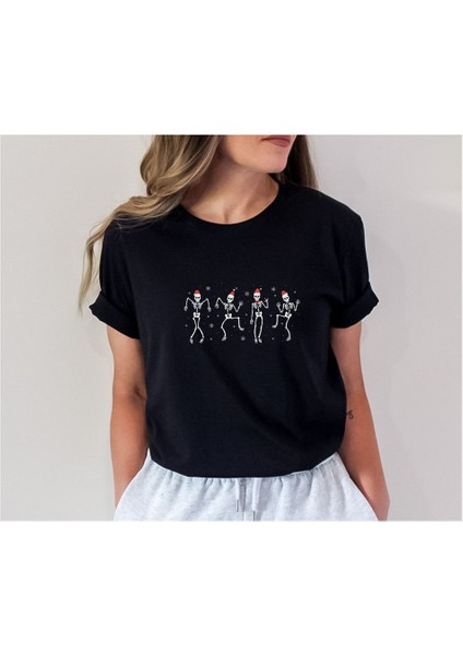 Yılbaşı Iskelet Tişörtü, Noel Tişörtü, Yılbaşı New Year Tişörtü Yılbaşı Tişörtü modelleri