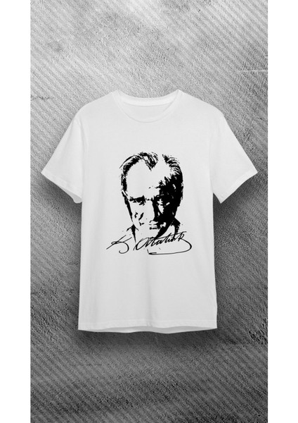 Mustafa Kemal Atatürk I?mzalı Tişört, 23 Nisan, 29 Ekim, 10 Kasım Atatürk Baskılı Tişört