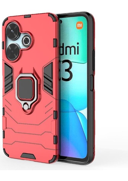 Oppo A60 4g 360&DEG; Döner Halka Için Kılıf Kickstand Darbeye Kapak Askeri (Yurt Dışından) modelleri