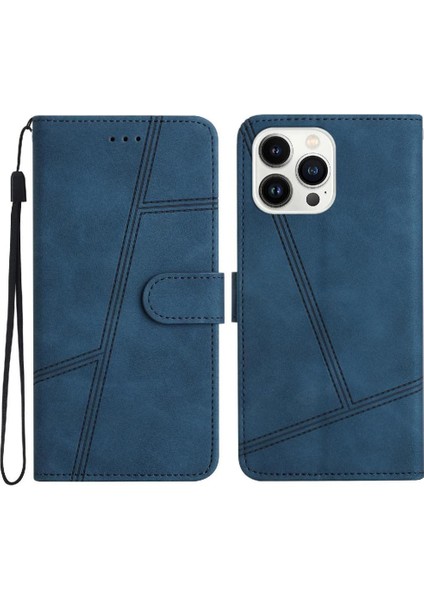 IPhone 12 Için Flip Case Pro Max Bilek Kayışı Flip Folio Tam Koruma Pu (Yurt Dışından)