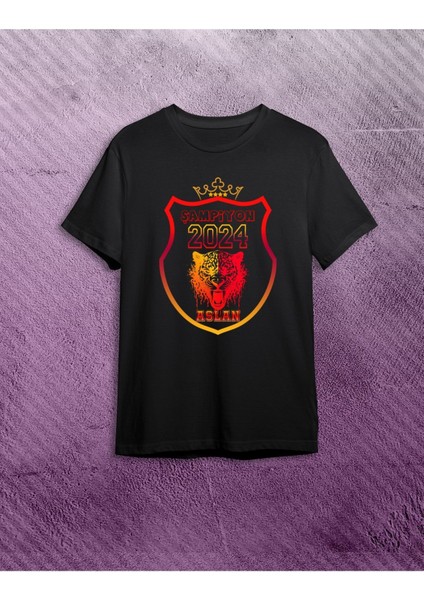 Şampiyon Aslan Tişörtü -Baba Oğul Kombin T-Shirt (Tek Adet Fiyatıdır. Kombin Yapmak Için Ekleyiniz)