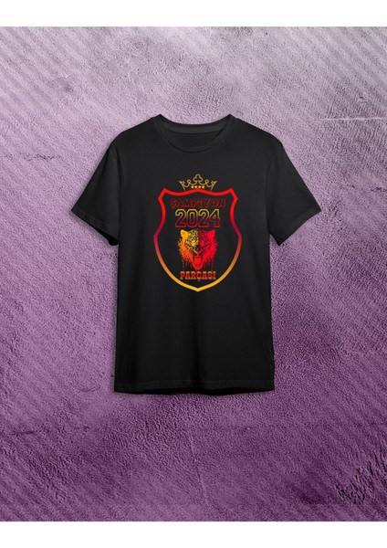 Şampiyon Aslan Tişörtü -Baba Oğul Kombin T-Shirt (Tek Adet Fiyatıdır. Kombin Yapmak Için Ekleyiniz)