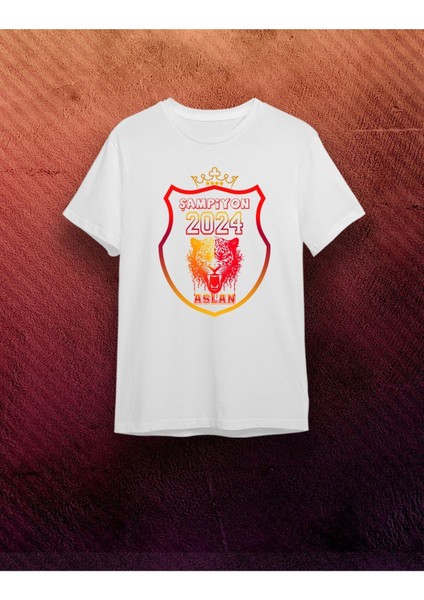 Şampiyon Aslan Tişörtü -Baba Oğul Kombin T-Shirt (Tek Adet Fiyatıdır. Kombin Yapmak Için Ekleyiniz)