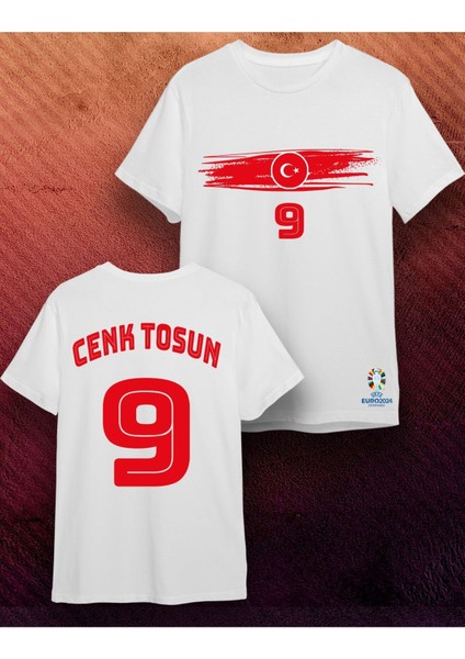 Milli Takım Euro Cenk Tosun Tasarımlı T-Shirt -Milli Takım Tişört 2024