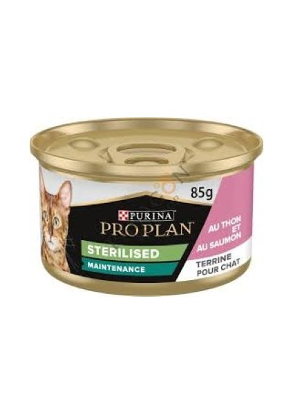Proplan Sterilised Ton Balıklı ve Somonlu Yetişkin Kedi Konservesi 85GR