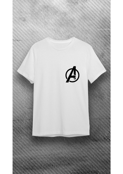 Unisex Bisiklet Yaka Kısa Kol Super Kahraman Baskılı %100 Pamuklu T-Shirt fiyatları