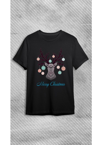 Yılbaşı Geyik Tişörtü, Noel Tişörtü, Mutlu Yıllar Yeni Yıl Kostümü, 2024 Christmas Tshirt