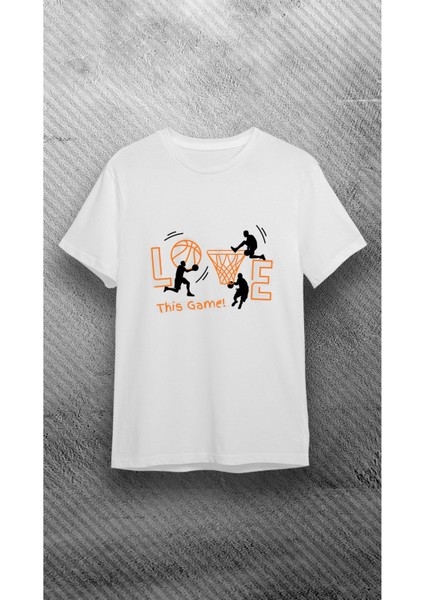 Beyaz %100 Pamuk Süprem Bisiklet Baskılı T-Shirt