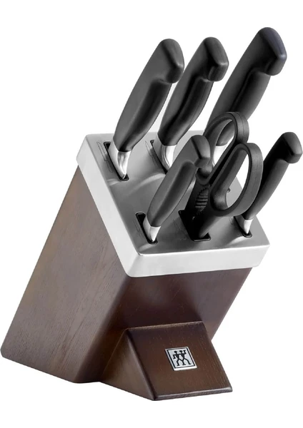 ZWILLING FOUR STAR BLOK BIÇAK SETİ KENDİNDEN BİLEMELİ