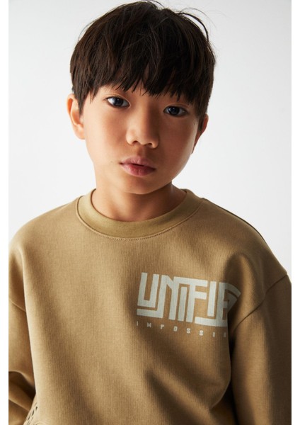 65316 Erkek Çocuk Siyah-Yeşil Warm Pantolon