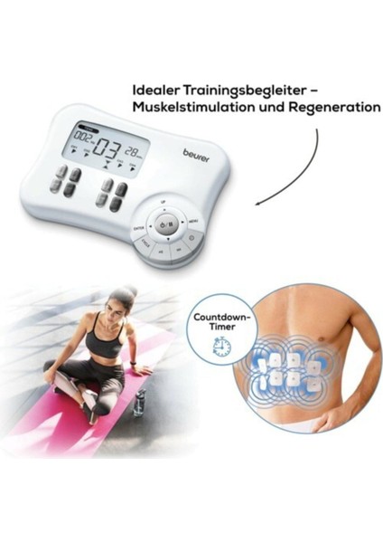 Em 80 Kaslar Için Terapi Masaj Ems Cihazı ve 8'li Set Yedek Elektrodlar modelleri