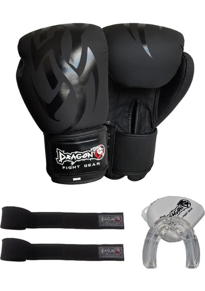 Black Mamba Boks Eldiveni Boks Bandajı ve Boks Dişlik Set Boks Seti