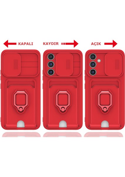 Galaxy A14 Uyumlu Kartvizitli Yüzüklü Taşıma Ipli Darbe Emici Esnek Lüx Kapak fırsatları