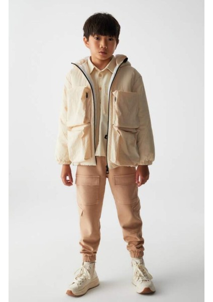 65319 Erkek Çocuk Siyah Kargo Pantolon modelleri