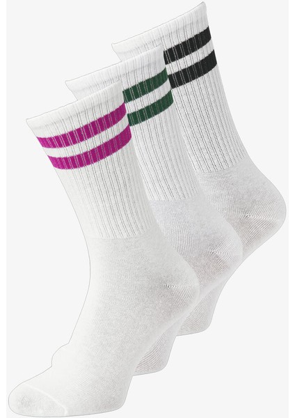 Jxbasıc Tennis 3-Pack Acc Noos Kadın Siyah Çorap 12217235-BLACK