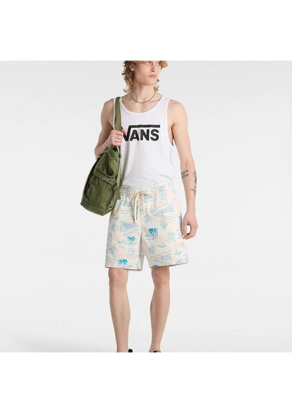 Mn Range Relaxed Elastic Erkek Beyaz Şort indirimleri