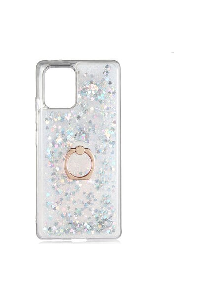 Samsung Galaxy S10 Lite Kılıf Yüzüklü ve Sıvılı Şık Diana Premium Silikon Kapak