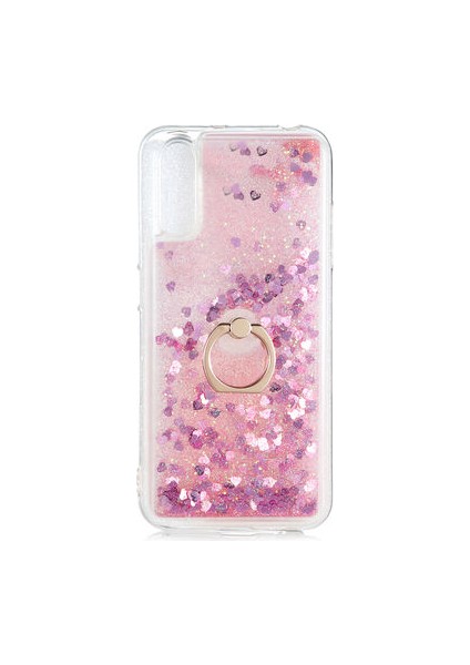 Samsung Galaxy A70 Kılıf Yüzüklü ve Sıvılı Şık Diana Premium Silikon Kapak