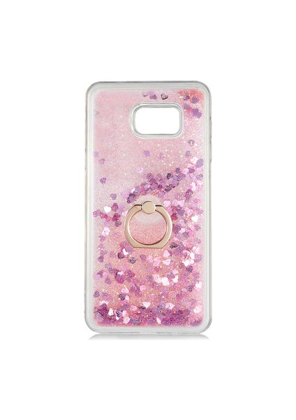 Samsung Galaxy Note 5 Kılıf Yüzüklü ve Sıvılı Şık Diana Premium Silikon Kapak