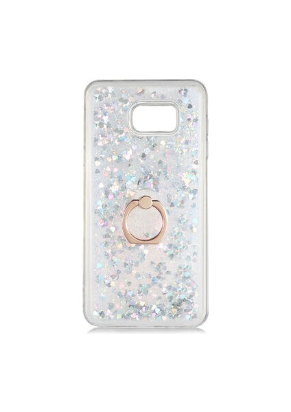 Samsung Galaxy Note 5 Kılıf Yüzüklü ve Sıvılı Şık Diana Premium Silikon Kapak