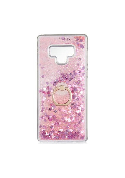 Samsung Galaxy Note 9 Kılıf Yüzüklü ve Sıvılı Şık Diana Premium Silikon Kapak