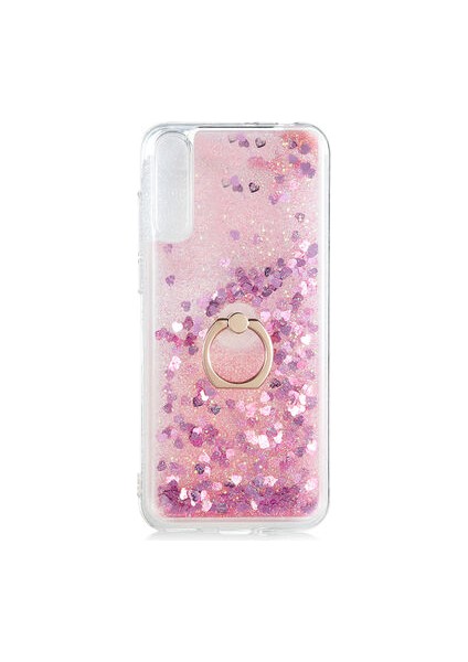 Huawei P Smart S Kılıf Yüzüklü ve Sıvılı Şık Diana Premium Silikon Kapak