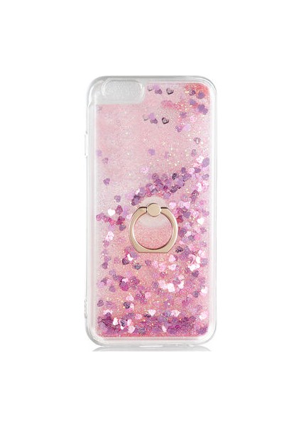 Apple iPhone 6s Kılıf Yüzüklü ve Sıvılı Şık Diana Premium Silikon Kapak